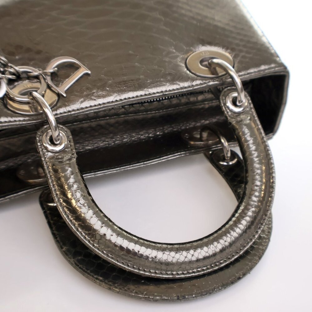 Dior Medium Python Lady Dior - image 10